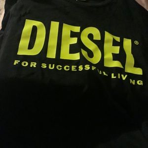 This is the yellow and black diesel shirt